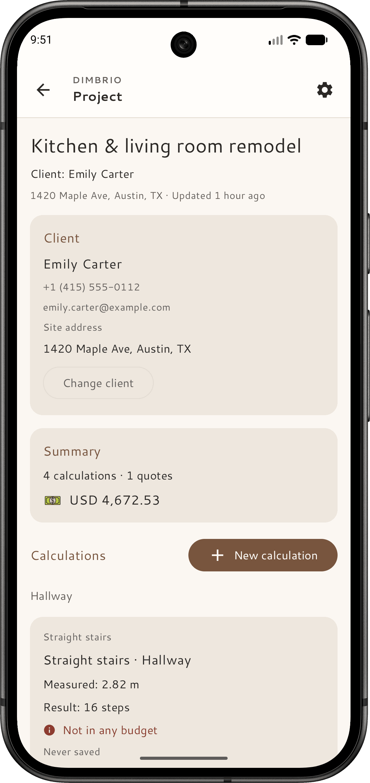 Dimbrio notes screen