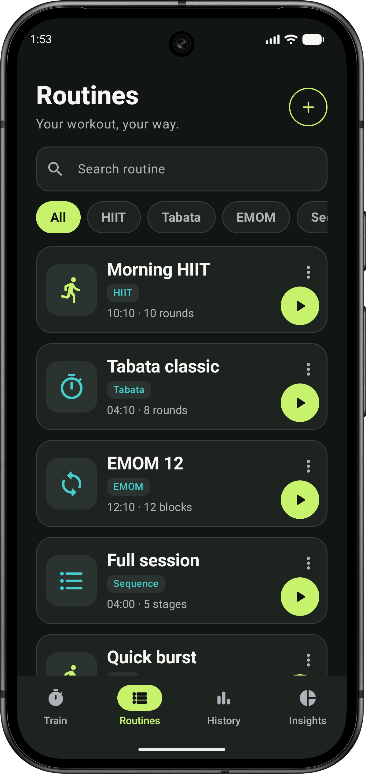 Hitraq notes screen