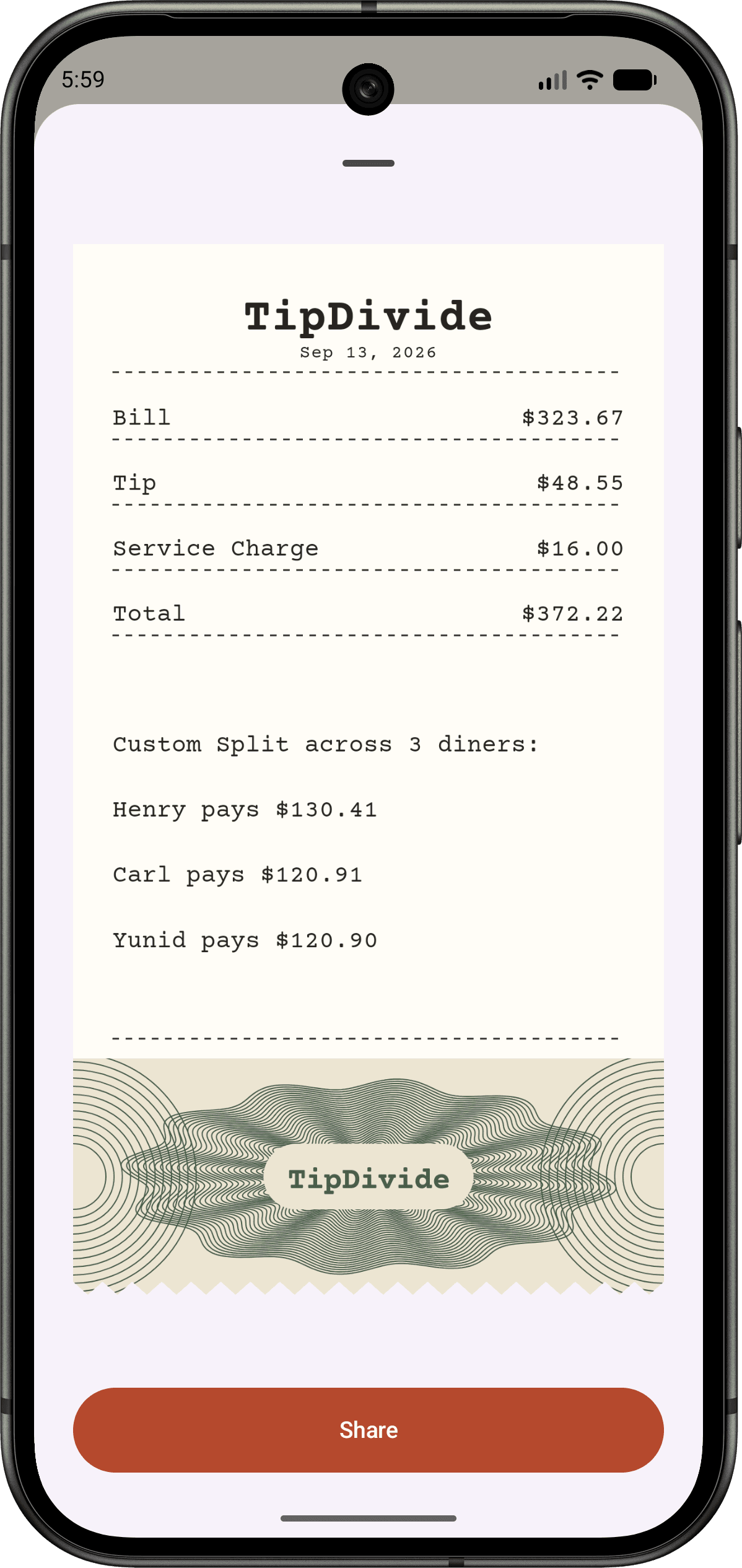 TipDivide screenshot 2